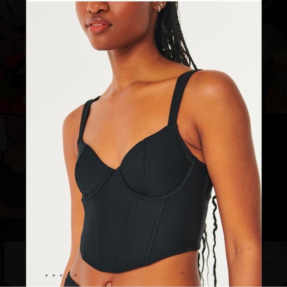 Gilly Hicks Black Women's Corset Top S